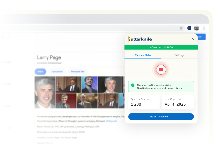Background Search Tracking
